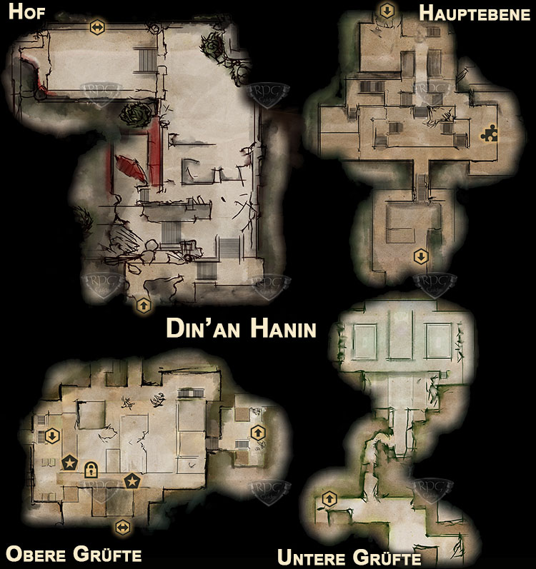 Gebietskarte Din'an Hanin