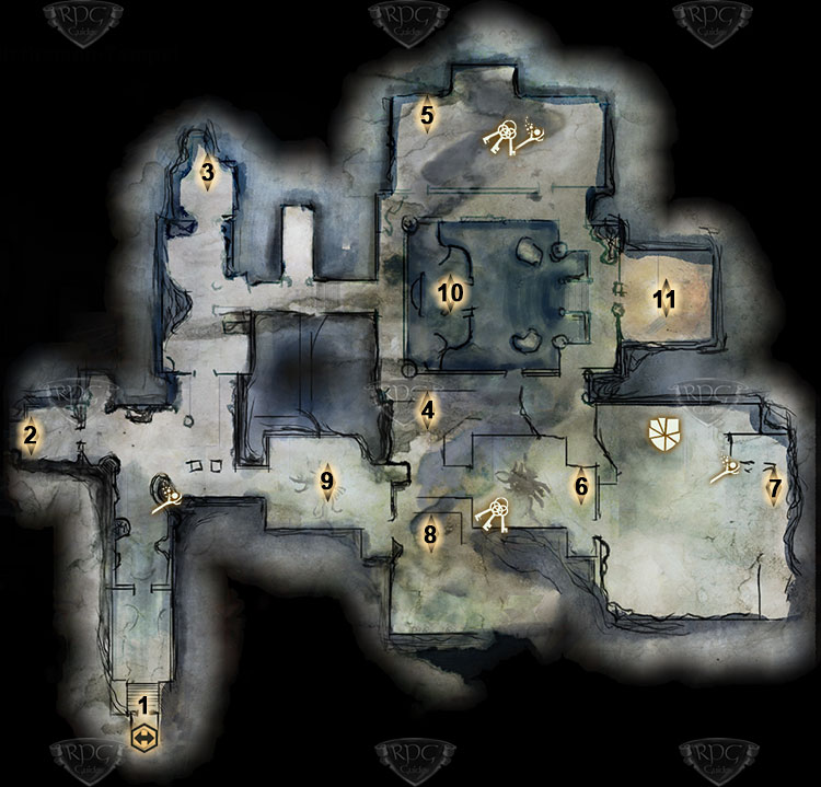 Nebenquest-Karte Vergessener Dirthamen-Tempel