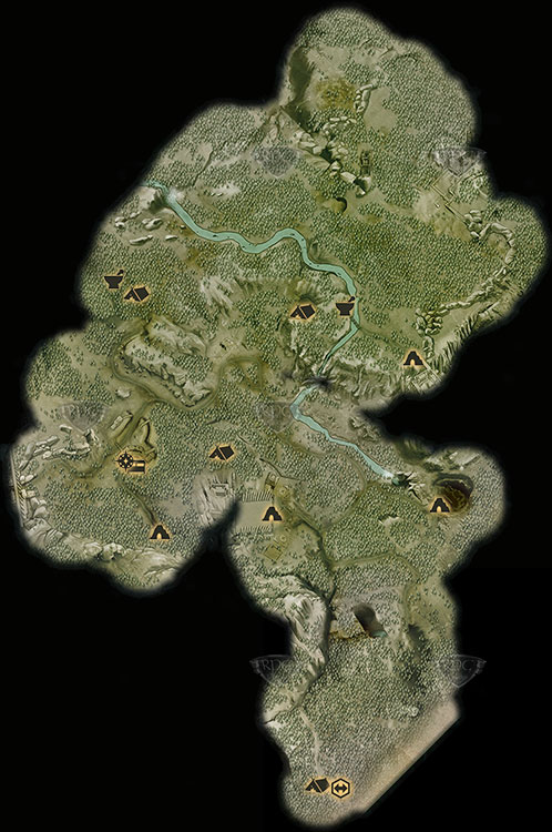 Gebietskarte Die Smaragdgräber